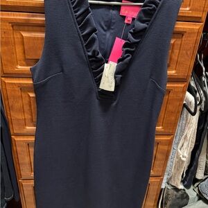 Lilly Pulitzer Black Ruffle Dress